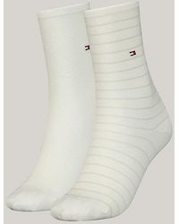 Tommy Hilfiger - Pack de 2 pares de calcetines de rayas - Lyst
