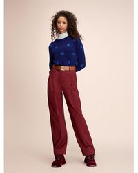 Tommy Hilfiger Sneaker Van Bevlokt Leer - Rood