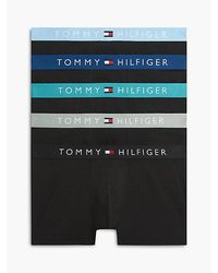 Tommy Hilfiger - 5 Pack Th Original Logo Waistband Trunks - Lyst