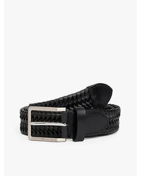 Tommy Hilfiger - Gevlochten Riem Met Vierkante Gesp - Lyst