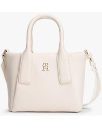 Tommy Hilfiger - Essential Metallic Logo Crossbody Tote Bag - Lyst