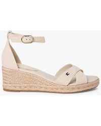 Tommy Hilfiger - Hemp Crossover Strap Wedge Espadrilles - Lyst