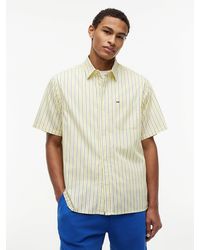 Tommy Hilfiger - Relaxed Fit Stripe Short Sleeve Shirt - Lyst