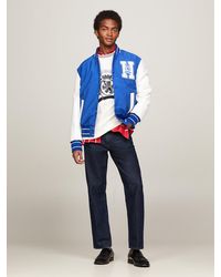 Tommy Hilfiger - Crest Relaxed Fit Varsity Jacket - Lyst