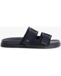 Tommy Hilfiger - Webbing Strap Buckle Suede Sandals - Lyst