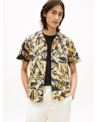 Tommy Hilfiger - Regular Fit Paper Touch Short Sleeve Shirt - Lyst
