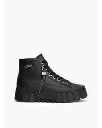 Tommy Hilfiger - Tommy Jeans Logo Charm Platform Trainers With Leather - Lyst