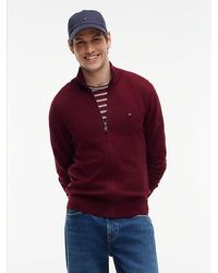 Tommy Hilfiger - Zip Thru Jumper With Cashmere - Lyst