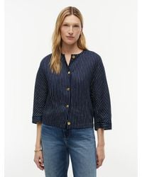 Tommy Hilfiger - Relaxed-Tone Button Pinstripe Blouse - Lyst