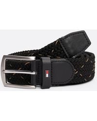 Tommy Hilfiger - Cintura Elastica Con Motivo Intrecciato - Lyst