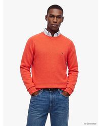 Tommy Hilfiger - Pure Lambswool Crew Neck Jumper - Lyst