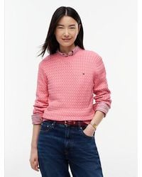 Tommy Hilfiger - Fine Cable Knit Slim Jumper - Lyst