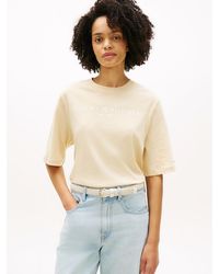 Tommy Hilfiger - Logo Relaxed Crew Neck T-Shirt - Lyst