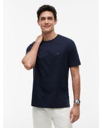 Tommy Hilfiger - Flag Embroidery Crew Neck T-shirt - Lyst