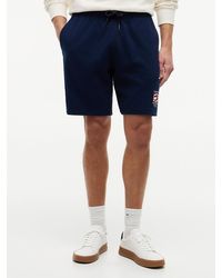 Tommy Hilfiger - Logo Embroidery Terry Sweat Shorts - Lyst
