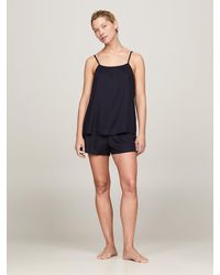 Tommy Hilfiger - Flag Embroidery Camisole And Shorts Pyjama Set - Lyst