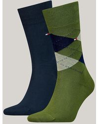 Tommy Hilfiger - Lot de 2 paires de chaussettes à motif argyle - Lyst