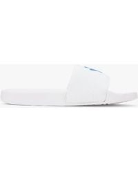 Tommy Hilfiger - Logo Embroidery Canvas Pool Slides - Lyst