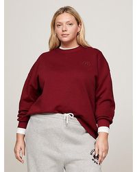 Tommy Hilfiger - Curve Relaxed Fit Sweatshirt mit TH-Monogramm - Lyst