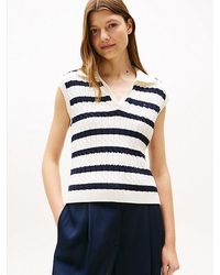 Tommy Hilfiger - Polo De Punto Trenzado Sin Mangas - Lyst