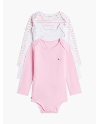 Tommy Hilfiger - 3 Pack Essential Long Sleeve Bodysuits Gift Box - Lyst