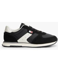 Tommy Hilfiger - Suede Mixed Texture Trainers - Lyst