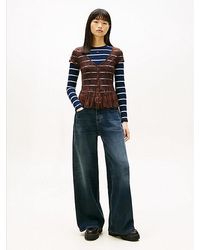 Tommy Hilfiger - Mid Rise Loose Wide Leg Jeans - Lyst