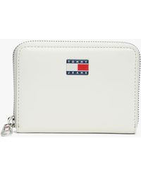 Tommy Hilfiger - Essential Logo Plaque Zip-Around Wallet - Lyst