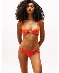 Tommy Hilfiger - Haut De Bikini Triangle À Détail Torsadé - Lyst