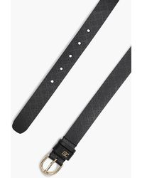 Tommy Hilfiger - Th Monogram Debossed Leather Belt - Lyst