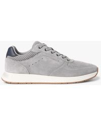 Tommy Hilfiger - Suede Mixed Texture Fine Cleat Trainers - Lyst