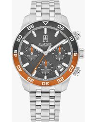 Tommy Hilfiger - Stainless Steel Ombré Bezel Chronograph Watch - Lyst