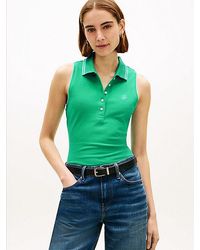Tommy Hilfiger - 1985 Slim Fit Pique Sleeveless Polo Shirt - Lyst