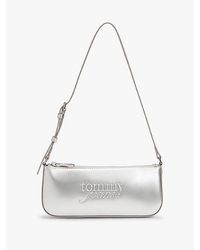 Tommy Hilfiger - Textured Logo Metallic Shoulder Bag - Lyst