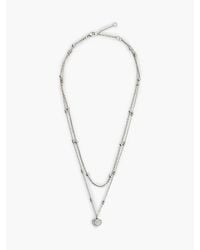 Tommy Hilfiger - Stainless Steel Heart Charm Layered Necklace - Lyst