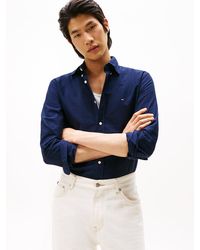 Tommy Hilfiger - Chemise Coupe Standard Boutonnée En Coton Bio - Lyst