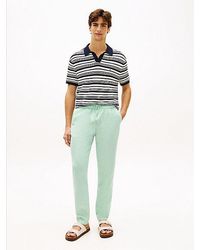 Tommy Hilfiger - Harlem Tapered Leg Linen Blend Chinos - Lyst