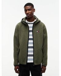 Tommy Hilfiger - Tommy Jeans Badge Teddy Jacket - Lyst
