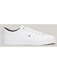Tommy Hilfiger - Essential Leather Sneakers Voor - Lyst