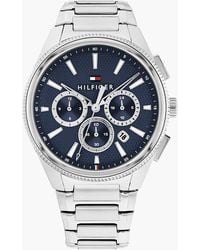 Tommy Hilfiger - Dial Stainless Steel Chain-Link Watch - Lyst