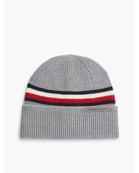 Tommy Hilfiger - Wool Blend Global Stripe Beanie - Lyst