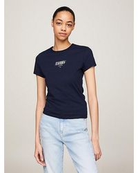 Tommy Hilfiger - Essential Slim Fit T-shirt Met Logo - Lyst