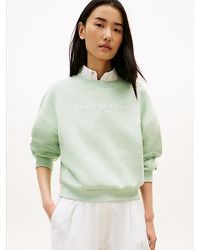 Tommy Hilfiger - Logo Relaxed Fleece Sweatshirt - Lyst