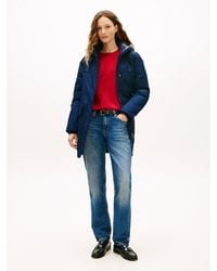 Tommy Hilfiger - Contrast Hood Padded Parka - Lyst