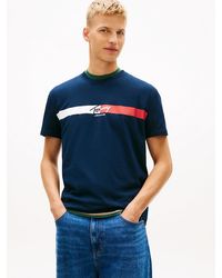 Tommy Hilfiger - Signature Logo Jersey T-Shirt - Lyst