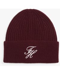 Tommy Hilfiger - Cashmere Blend Logo Embroidery Beanie - Lyst