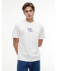 Tommy Hilfiger - Back Repeat Crest Logo Relaxed T-Shirt - Lyst