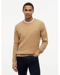 Tommy Hilfiger - Cable Knit Crew Neck Jumper - Lyst