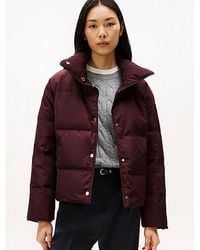 Tommy Hilfiger - Pufferdonsjack Met Geborduurd Embleem - Lyst