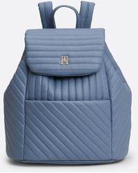 Tommy Hilfiger - Th Monogram Quilted Flap Backpack - Lyst
